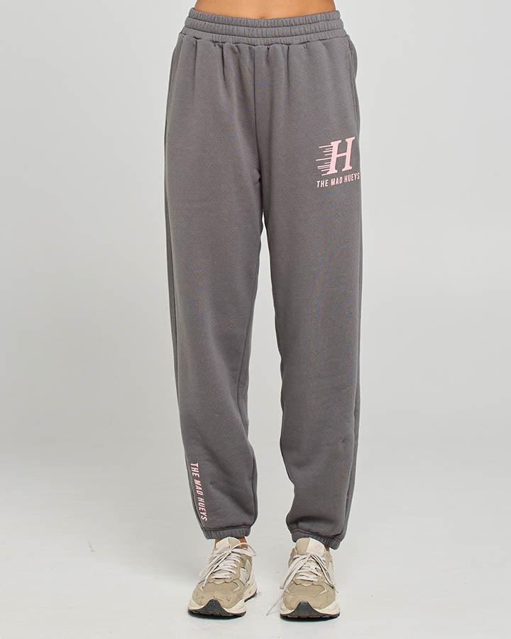 SPEEDING HUEYS | WOMENS RELAXED TRACKPANT - CHARCOAL