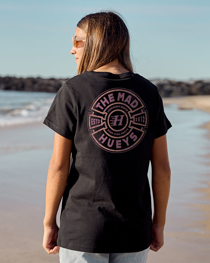 MAD SERIES | YOUTH GIRLS SS TEE - BLACK