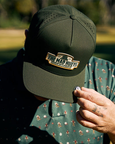 THE MAD GOLFER SET | GOLF POLO + CAP - PINE GREEN