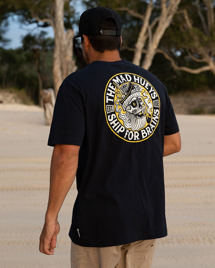 SHIP FOR BRAINS | SS TEE - NAVY