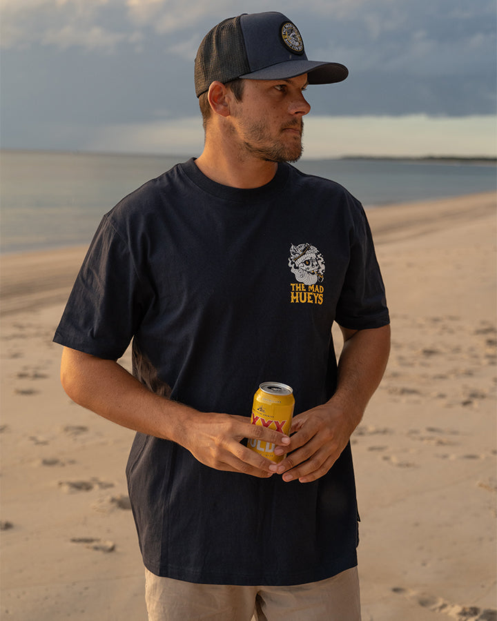 SHIP FOR BRAINS | SS TEE - NAVY