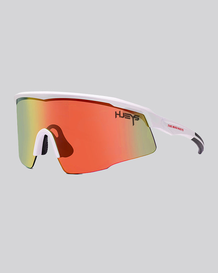 DOSE | RED MIRROR SUNGLASSES - MATTE WHITE