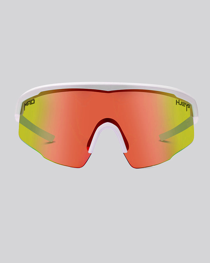 DOSE | RED MIRROR SUNGLASSES - MATTE WHITE