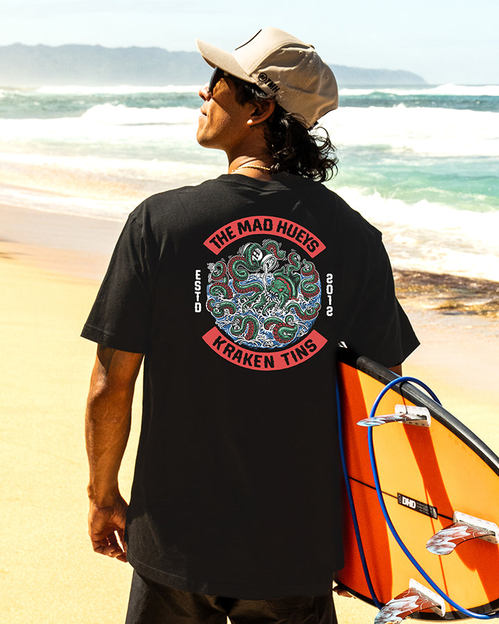 TINS KRAKEN | SS TEE - VINTAGE BLACK