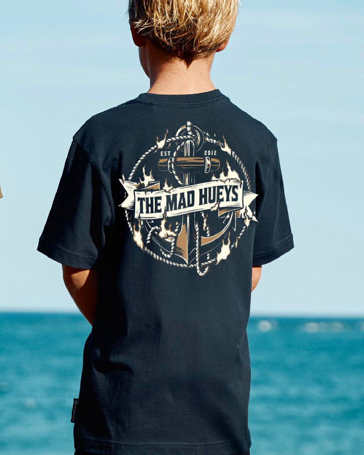 FLAME ANCHOR | YOUTH SS TEE - NAVY