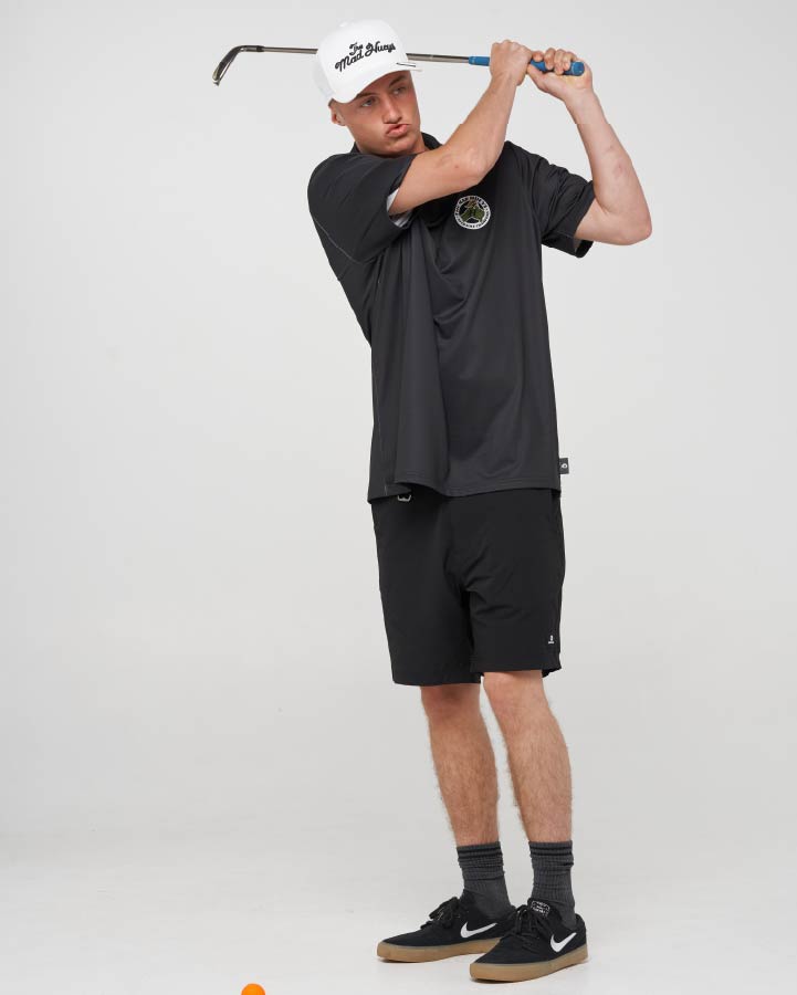 19TH HOLE | SS POLO - BLACK