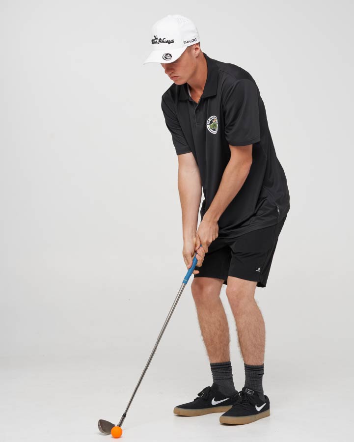 19TH HOLE | SS POLO - BLACK
