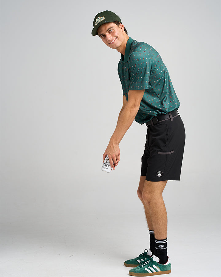 THE MAD GOLFER | HUEYS GOLF POLO - PINE GREEN