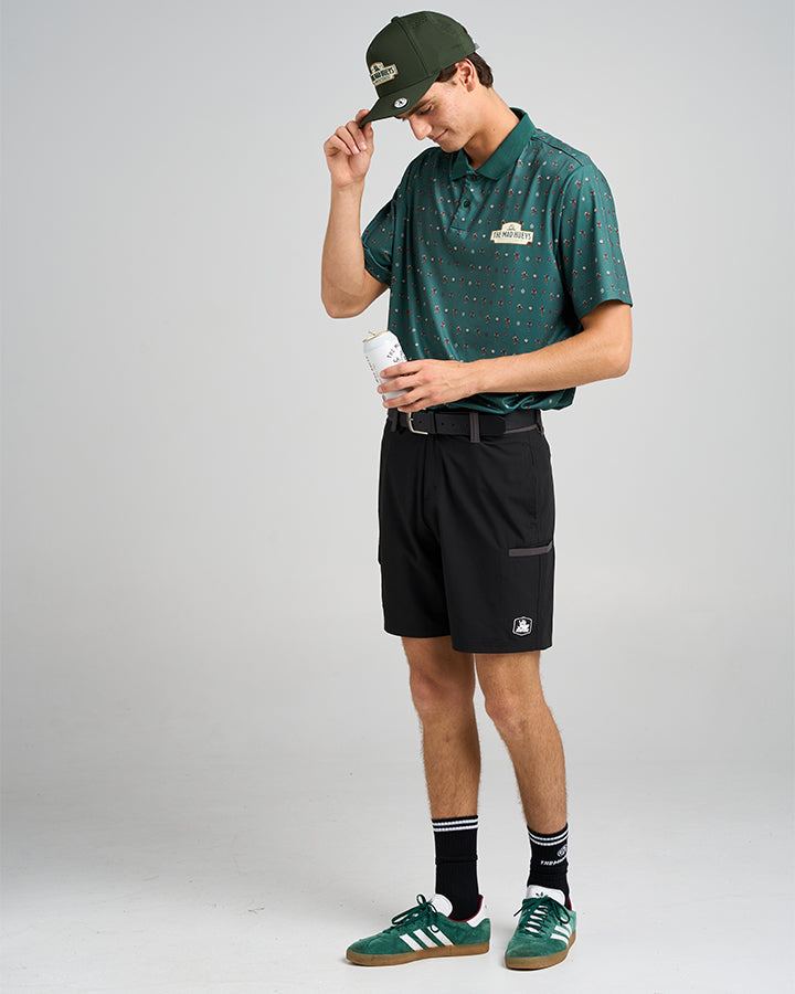 THE MAD GOLFER | HUEYS GOLF POLO - PINE GREEN