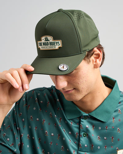 HUEYS | GOLF FLEXFIT 110A - PINE GREEN