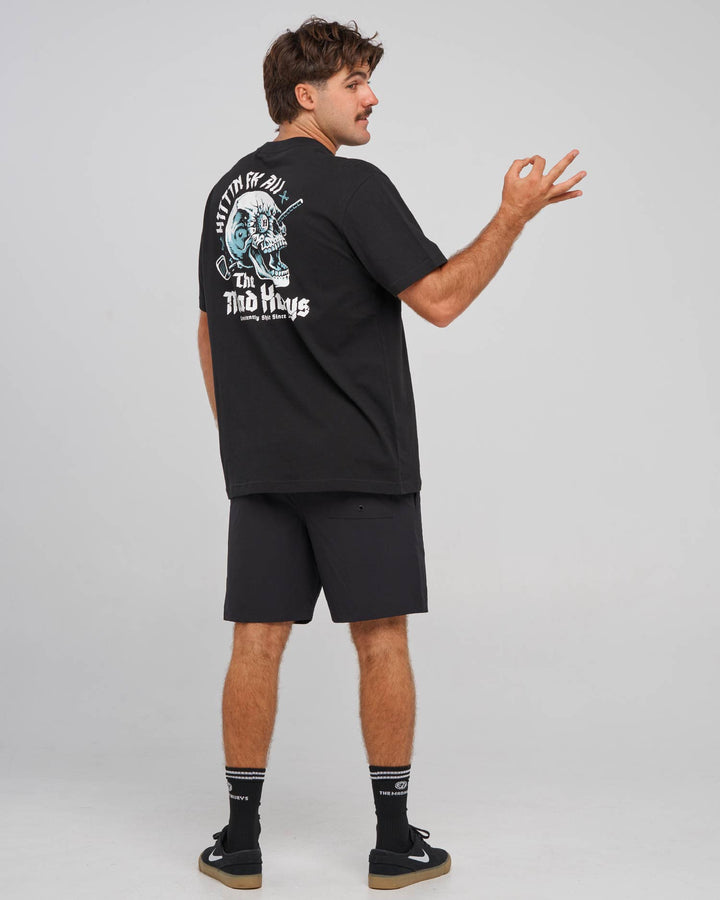 HITTIN FK ALL | SS TEE - BLACK