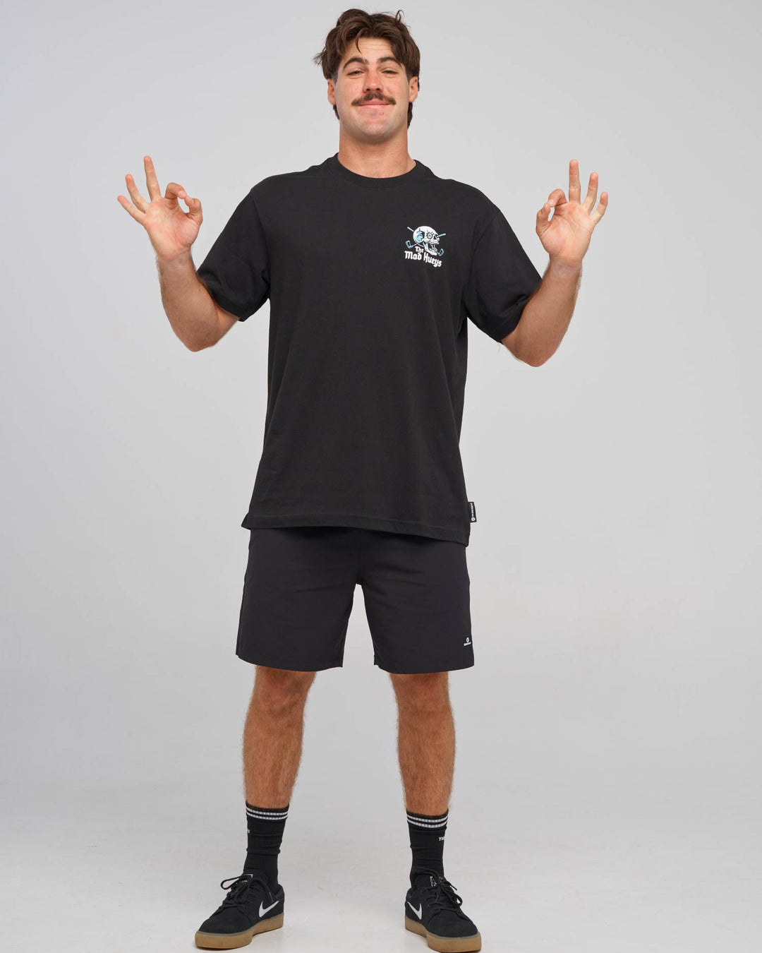 HITTIN FK ALL | SS TEE - BLACK