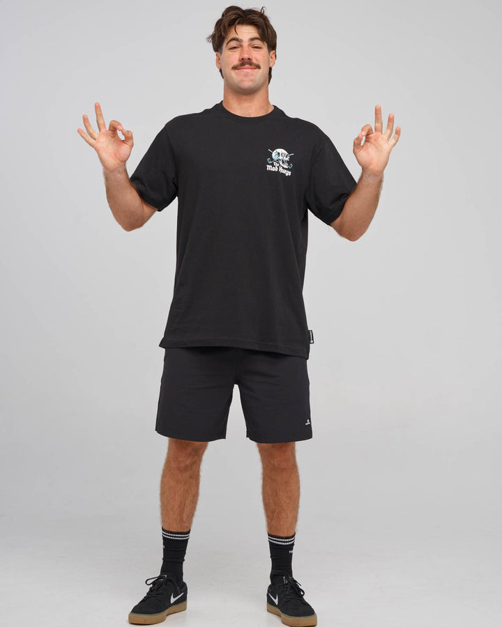 HITTIN FK ALL | SS TEE - BLACK