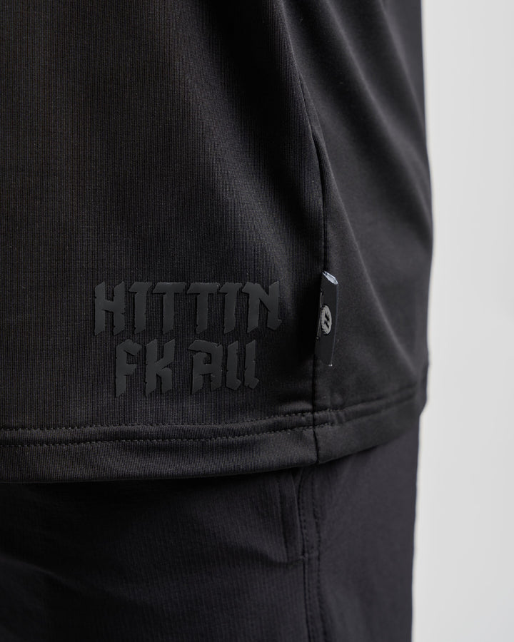 HITTIN FK ALL | SS GOLF POLO - BLACK