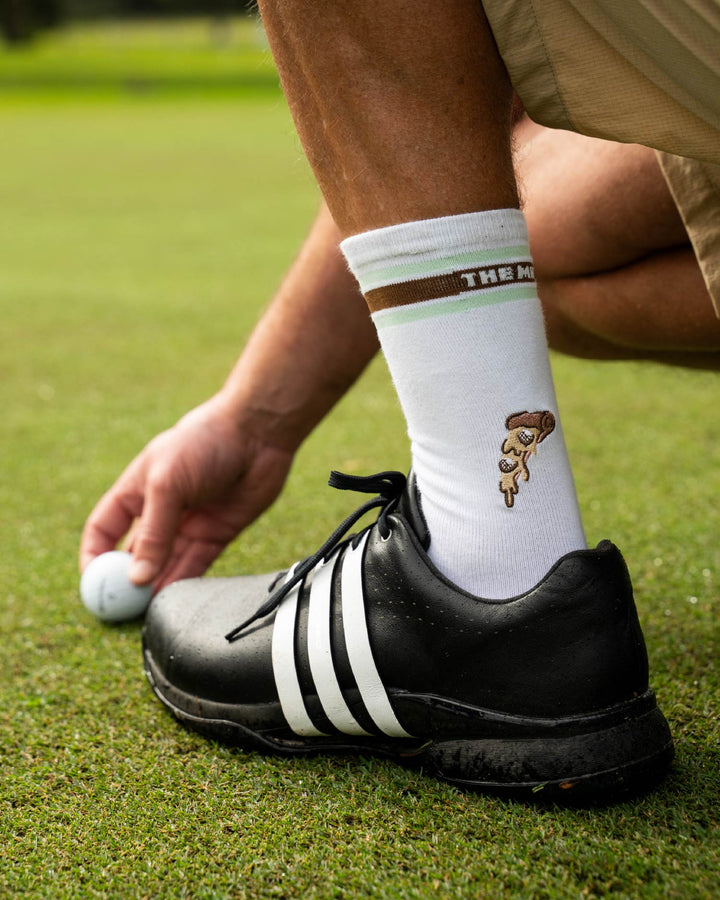 HUEYS GOLF | 2 PK CREW SOCKS - MULTI