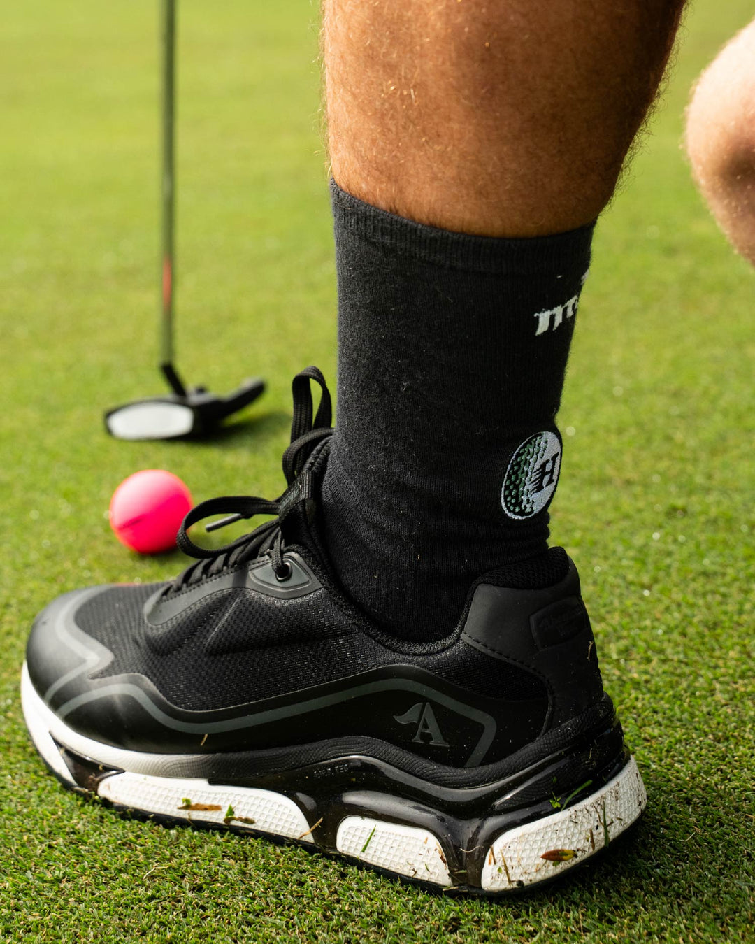 HUEYS GOLF | 2 PK CREW SOCKS - MULTI