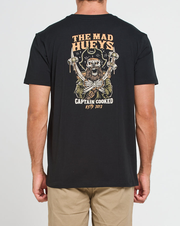 CAPTAIN COOKED | SS TEE - BLACK