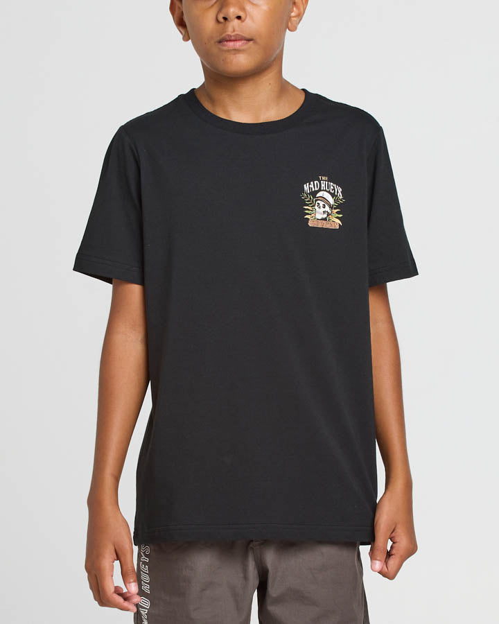 SHIPWRECKED CAPTAIN | YOUTH SS TEE - BLACK