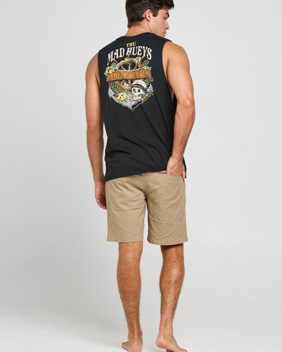 SHIPWRECKED CAPTAIN | MUSCLE - BLACK