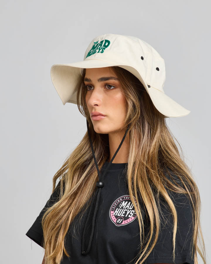 ALOHA FROM HELL | WOMENS WIDEBRIM HAT - STONE
