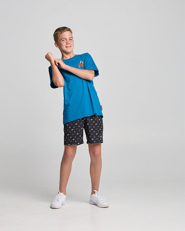THE ISLAND CAPTAIN | YOUTH SS TEE - DARK COBALT
