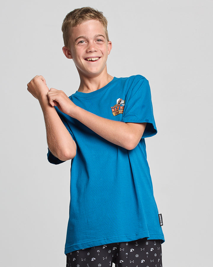 THE ISLAND CAPTAIN | YOUTH SS TEE - DARK COBALT