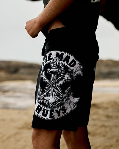 ANCHOR BONES | YOUTH 14" BOARDSHORT - BLACK