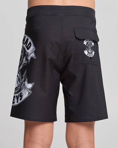 ANCHOR BONES | YOUTH 14" BOARDSHORT - BLACK