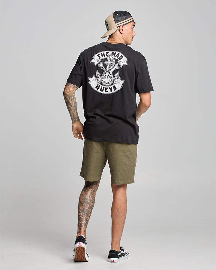 ANCHOR BONES |  SS TEE - BLACK