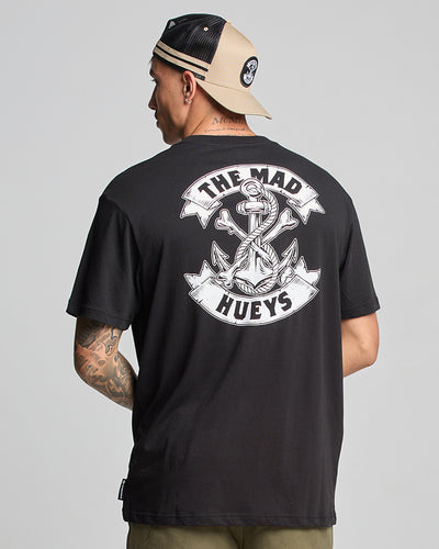 ANCHOR BONES |  SS TEE - BLACK