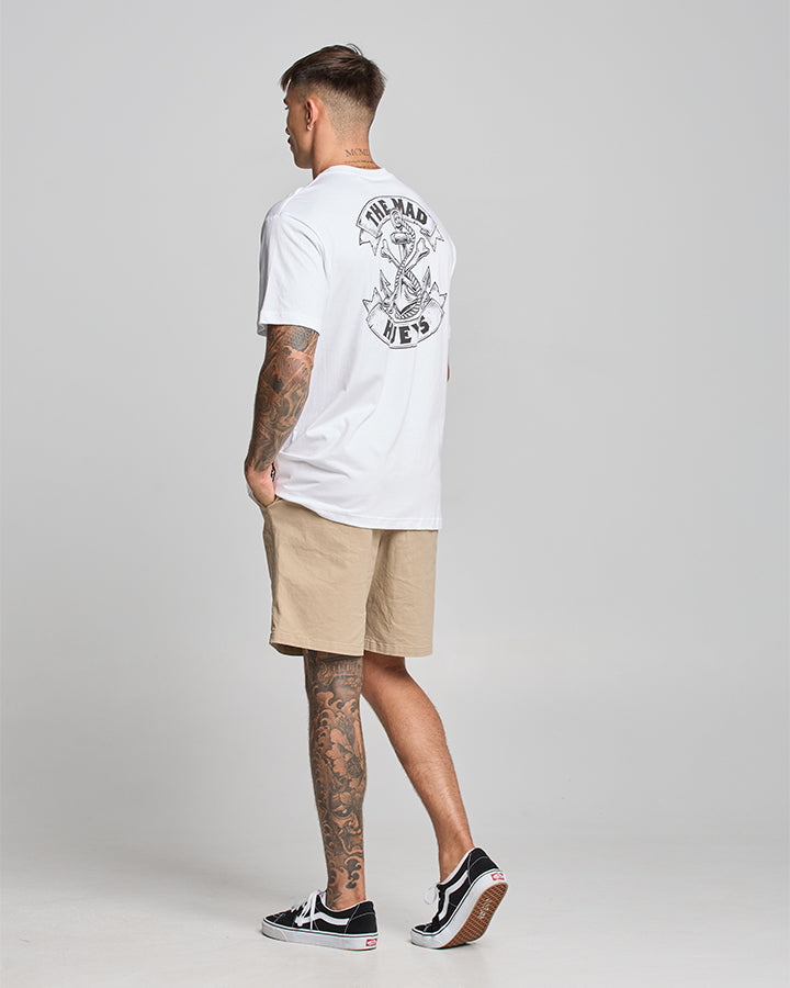 ANCHOR BONES |  SS TEE - WHITE