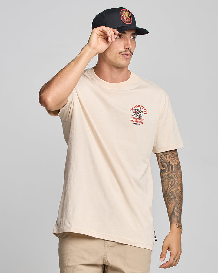 KRAKEN TINS | SS TEE - CEMENT