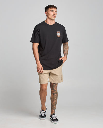 CAUGHT FK ALL | SS TEE - BLACK