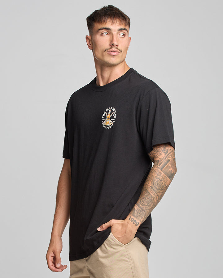 HOOKED FOR LIFE | SS TEE - BLACK