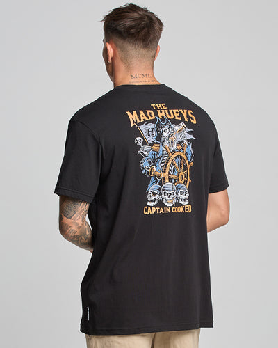 CAPTAIN COOKED | SS TEE - BLACK