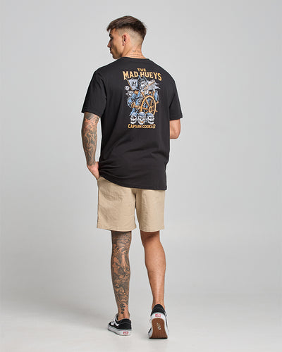 CAPTAIN COOKED | SS TEE - BLACK