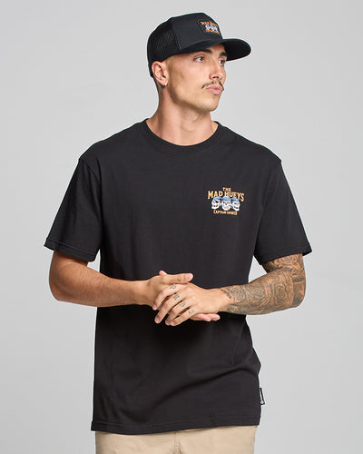 CAPTAIN COOKED | SS TEE - BLACK