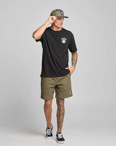 AHOY FKRS | SS TEE - BLACK