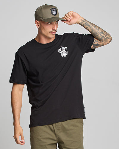 AHOY FKRS | SS TEE - BLACK