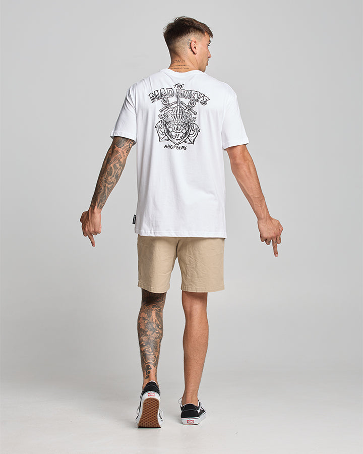 AHOY FKRS | SS TEE - WHITE