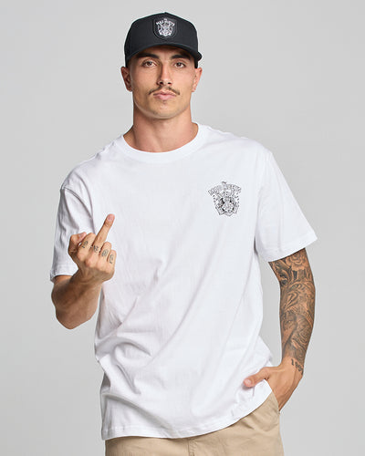 AHOY FKRS | SS TEE - WHITE