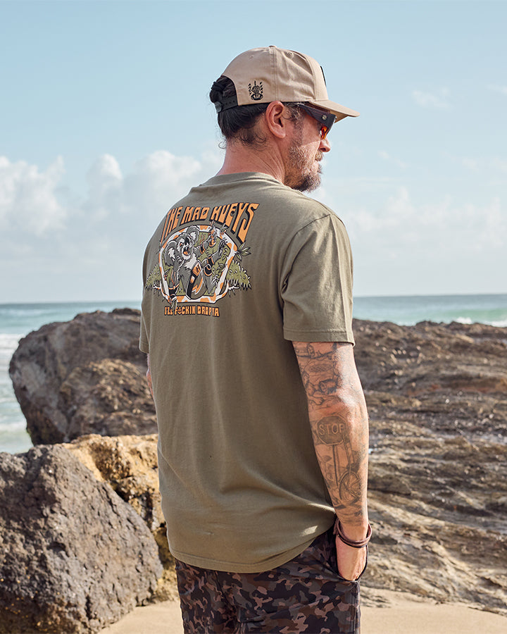 DROP BEAR | SS TEE - OLIVE