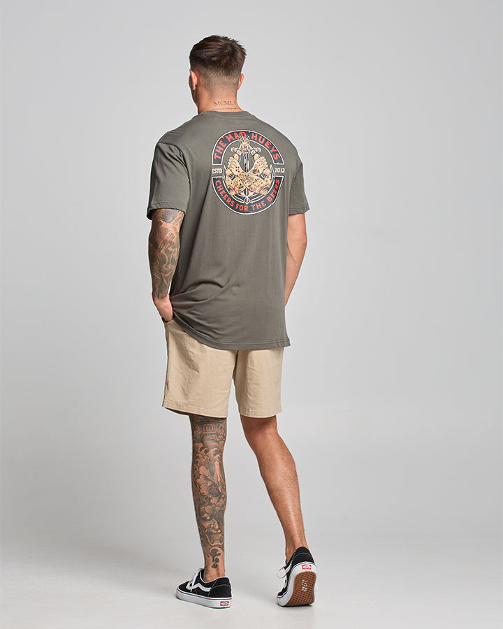 CHEERS FOR THE BEERS | SS TEE - CHARCOAL