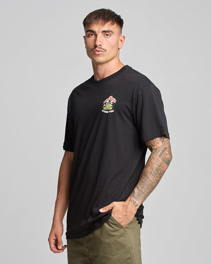 STONED FISH | SS TEE - BLACK