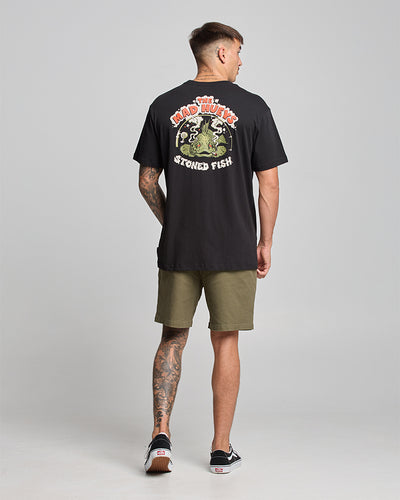 STONED FISH | SS TEE - BLACK