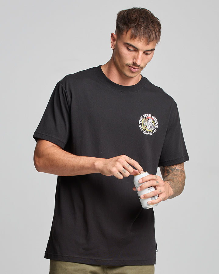 GET THAT UP YA | SS TEE - BLACK