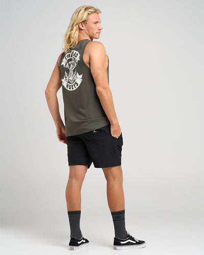 ANCHOR BONES | TANK - CHARCOAL/WHITE