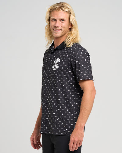 ANCHOR BONES | PARTY POLO - BLACK