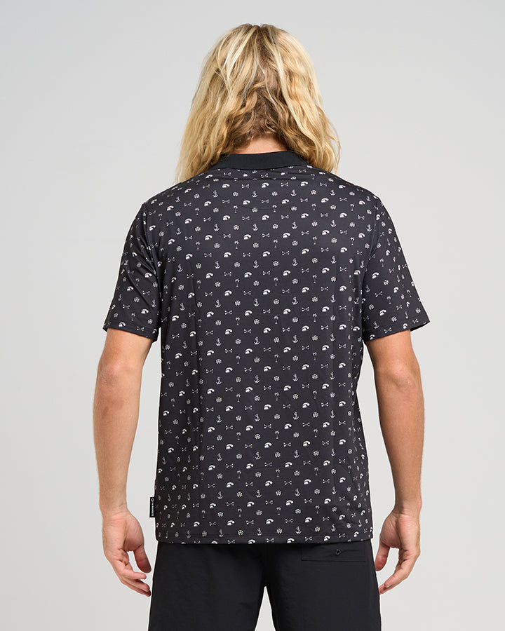 ANCHOR BONES | PARTY POLO - BLACK