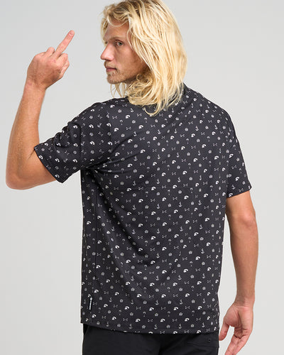 ANCHOR BONES | PARTY POLO - BLACK